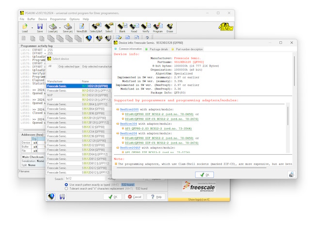 PG4UW software interface